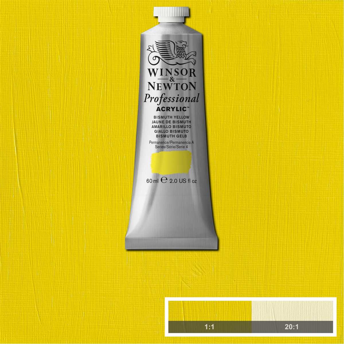 ACRILICA WINSOR NEWTON PROFISSIONAL 60ML 025 BISMUTH YELLOW S4