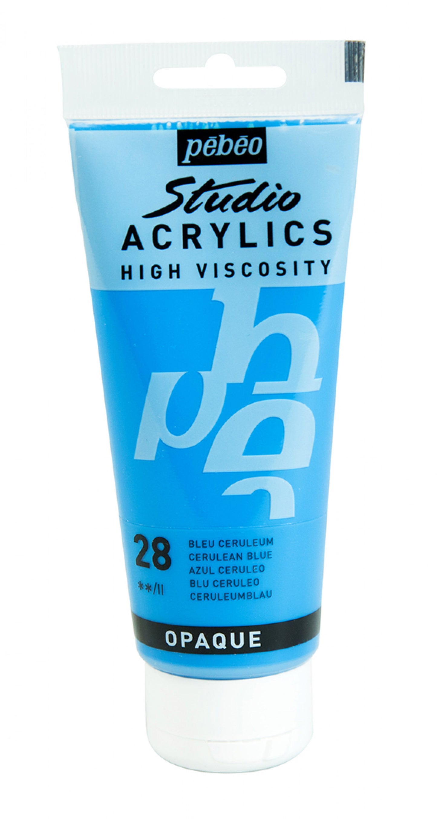 ACRILICA PEBEO STUDIO HV  100ML 28 AZUL CERULEO 831028