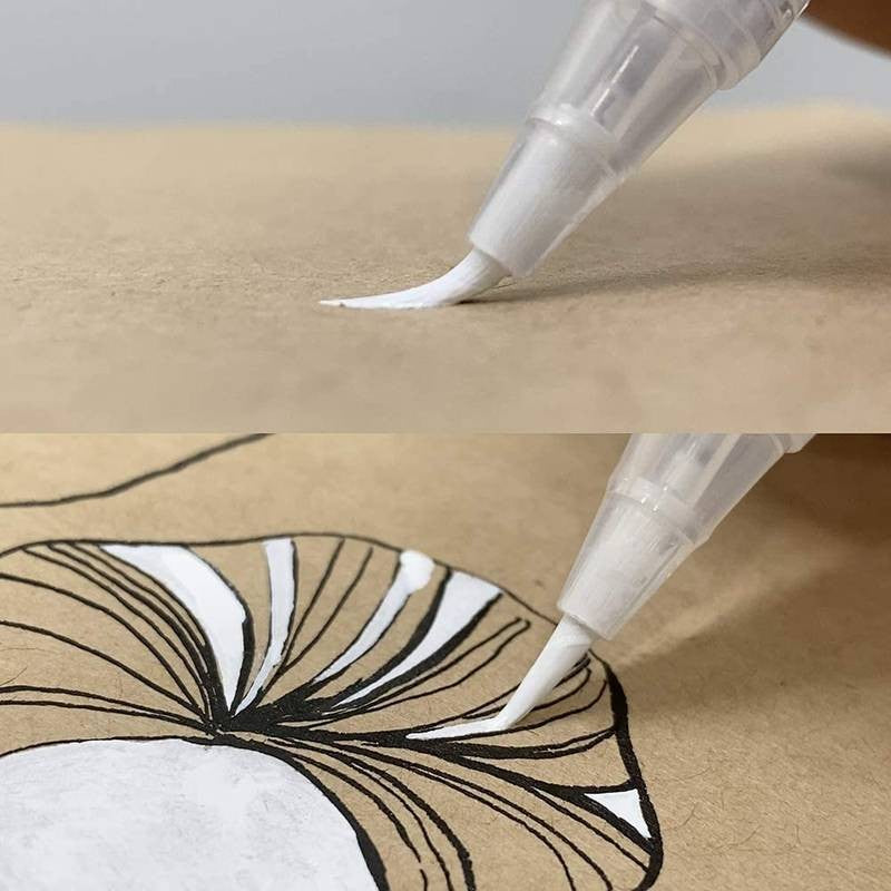 CANETA KURETAKE BRUSH PEN ULTRA FINA BRANCA CNBW02S