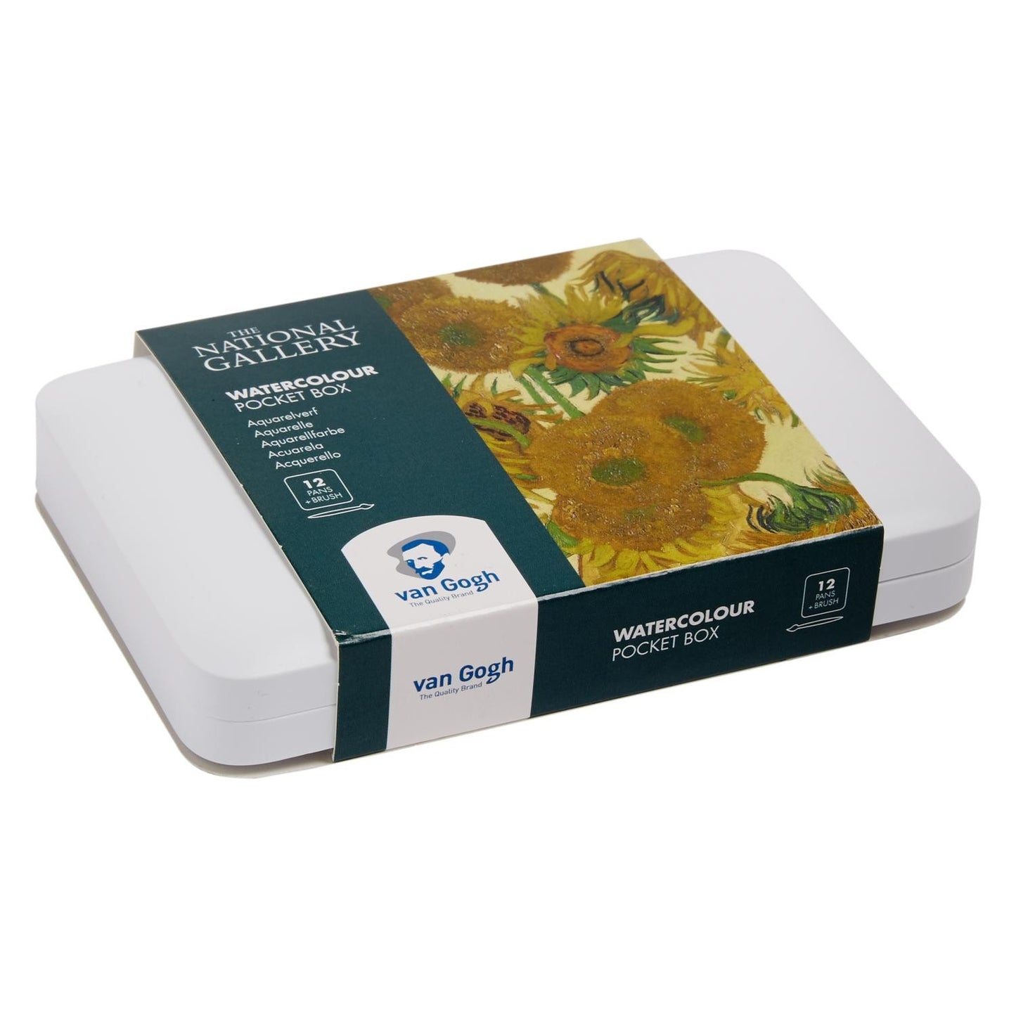 ESTOJO AQUARELA TALENS VAN GOGH 12 HALF PAN NATIONAL GALLERY
