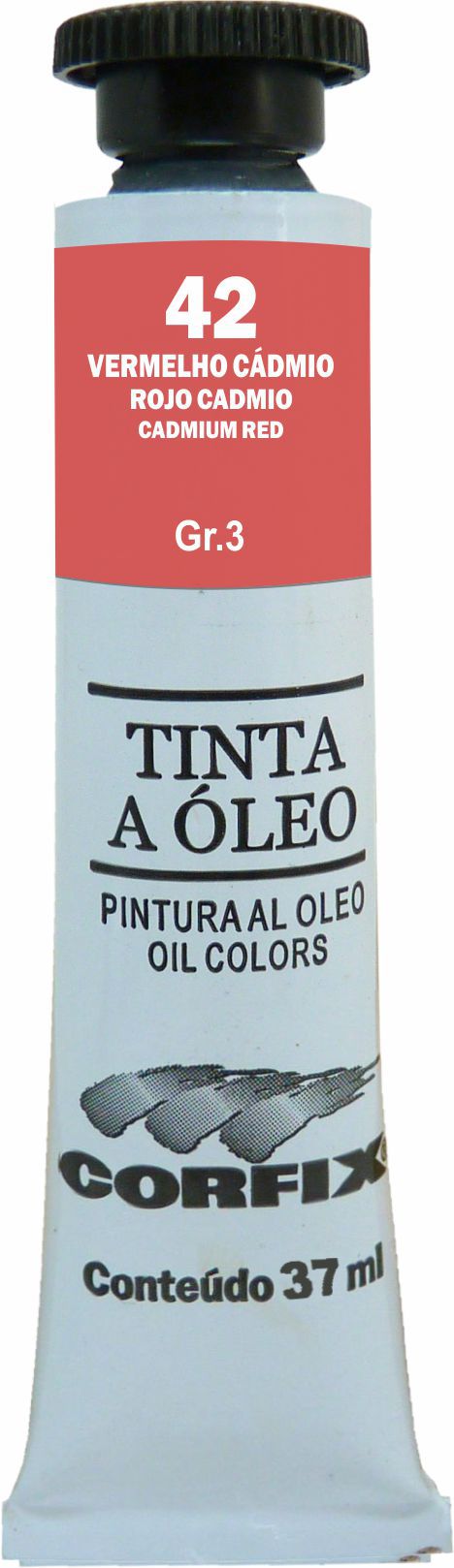 OLEO CORFIX 37ML 42 VERMELHO CADMIO