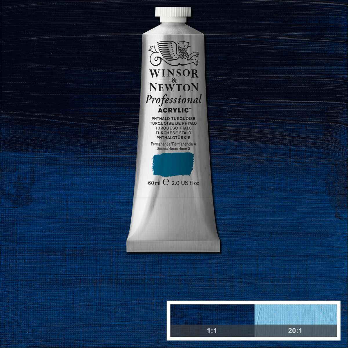 ACRILICA WINSOR NEWTON PROFISSIONAL 60ML 526 PHTHALO TURQUOISE S3