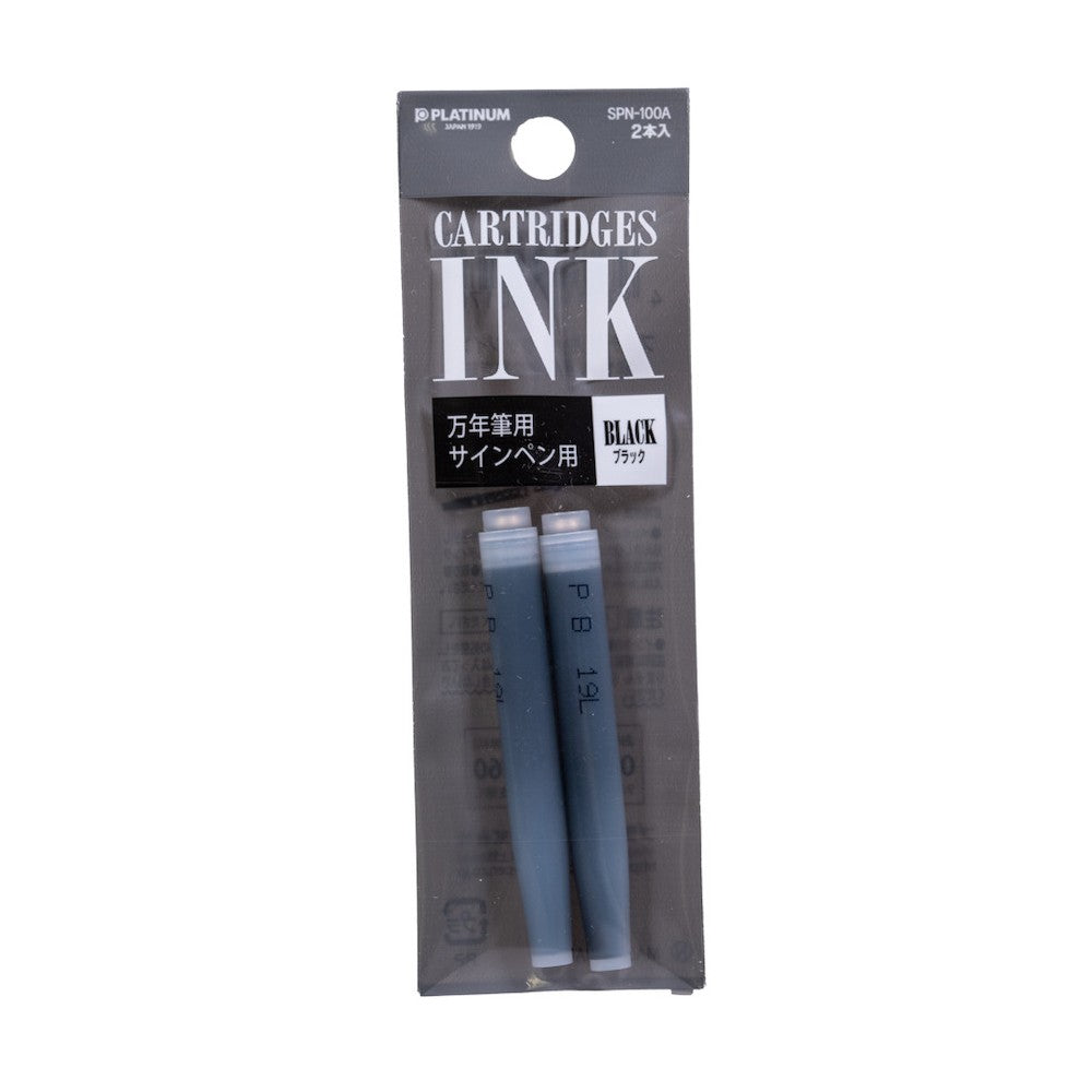 CARTUCHO TINTA PLATINUM C/2 BLACK SPN-100A 1