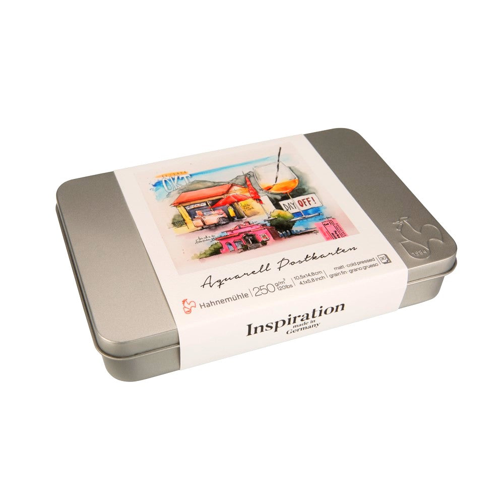 BLOCO HAHNEMUHLE POSTCARD WATERCOLOUR COLD INSPIRATION