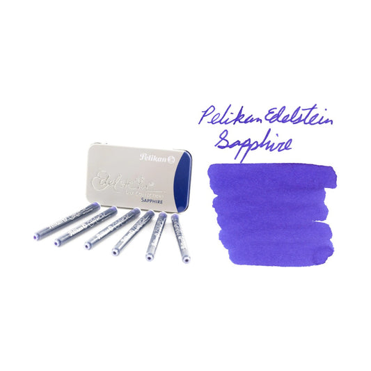 CARTUCHO TINTA PELIKAN EDELSTEIN CANETA DE PENA C/ 05 SAPPHIRE