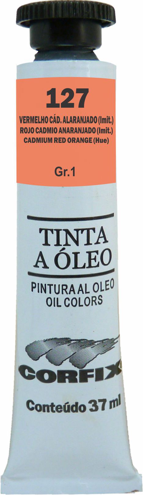 OLEO CORFIX 37ML 127 VERMELHO CADMIO ALARANJADO (IMIT)