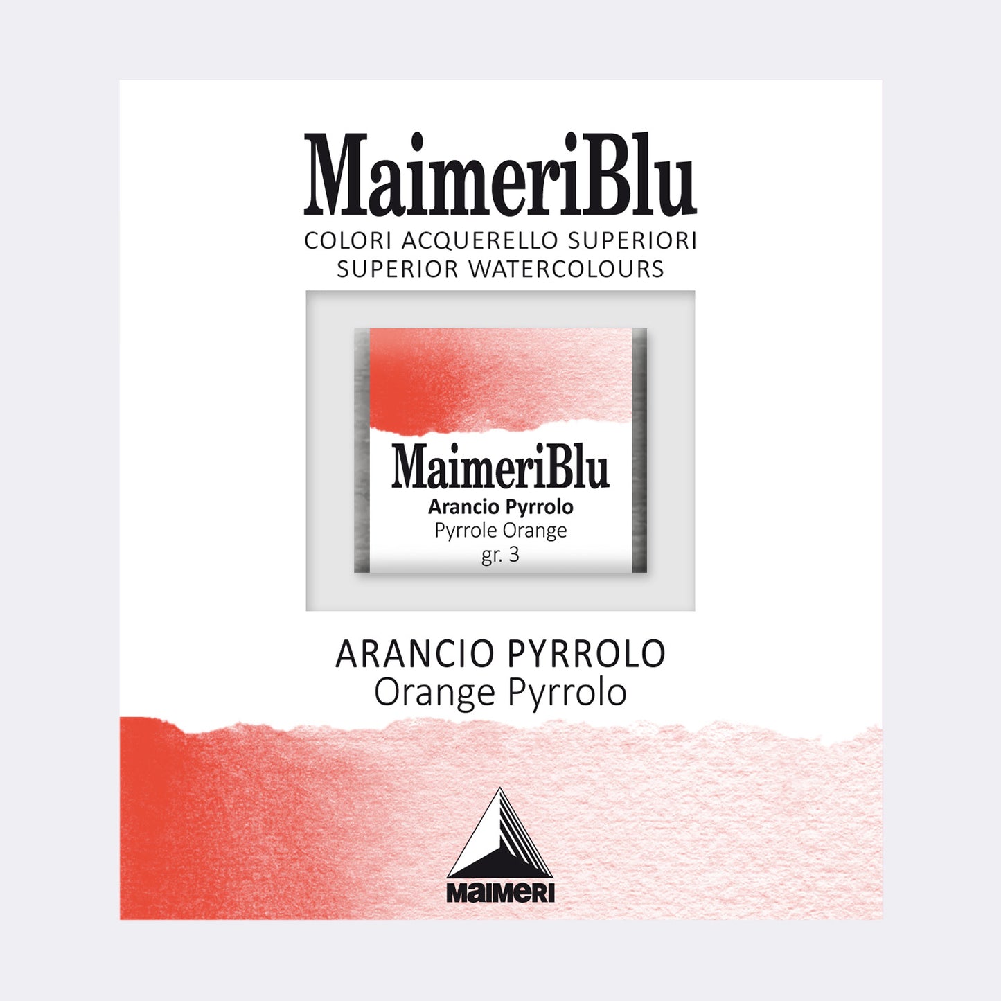 AQUARELA MAIMERIBLU ARTISTS HALF PAN 61 ORANGE PYRROLO