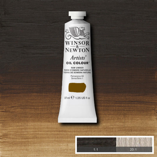 OLEO WINSOR NEWTON ARTISTS 037ML 554 RAW UMBER S1