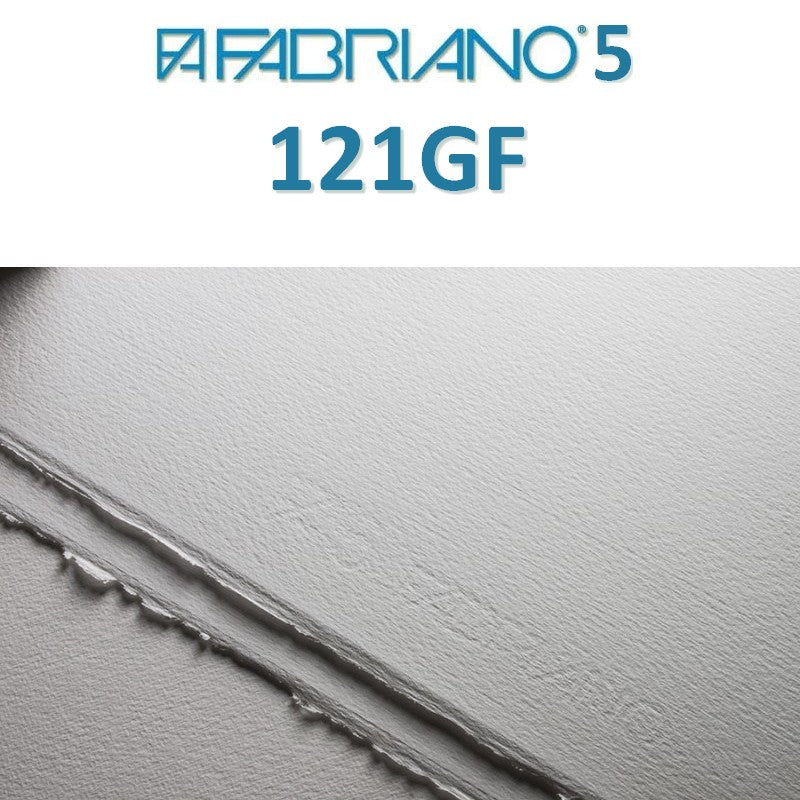 BLOCO FABRIANO 5 GRANA FINA 300G/M2 26X36 50% COTTON 20FLS