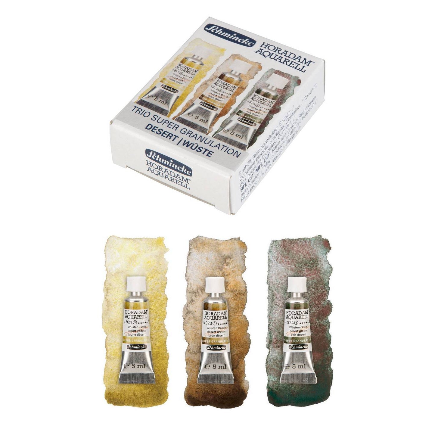 ESTOJO AQUARELA SCHMINCKE HORADAM SUPER GRANUL 5ML DESERT C/ 03