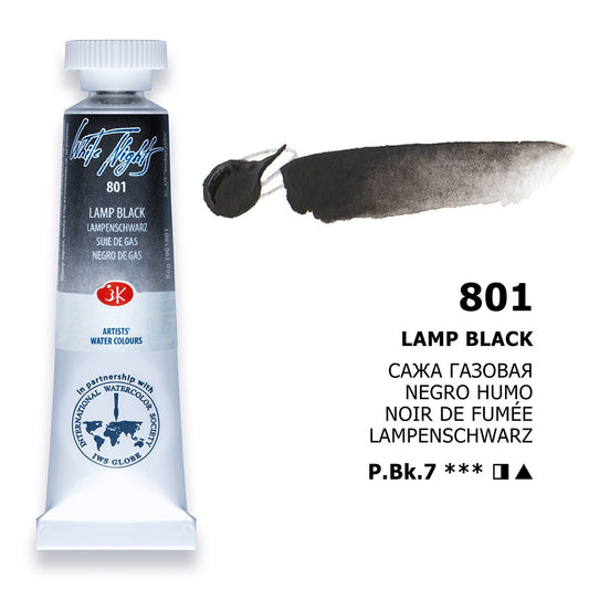 AQUARELA WHITE NIGHTS 801 LAMP BLACK 10ML S1