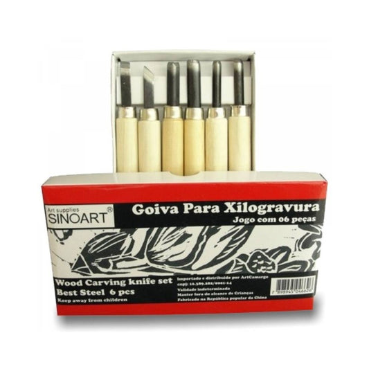 FORMOES XILOGRAVURA SINOART C/ 06 PEÇAS SFT044