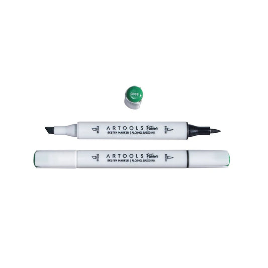 MARCADOR ARTOOLS PICTOM PONTA DUPLA PARROT GREEN (G335)