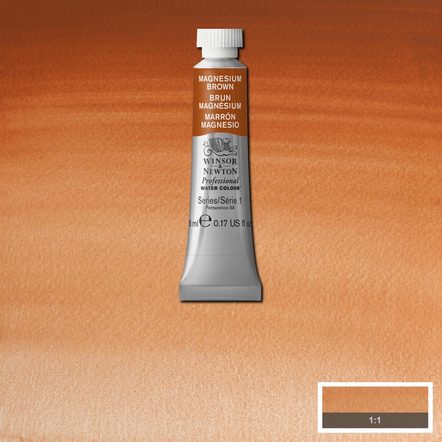 AQUARELA WINSOR NEWTON ARTISTS 5ml 381 MAGNESIUM BROWN S1