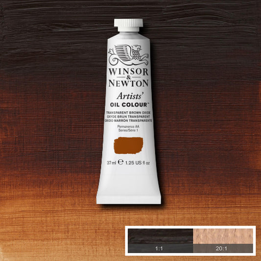 OLEO WINSOR NEWTON ARTISTS 037ML 648 TRANSP BROWN OXIDE S1