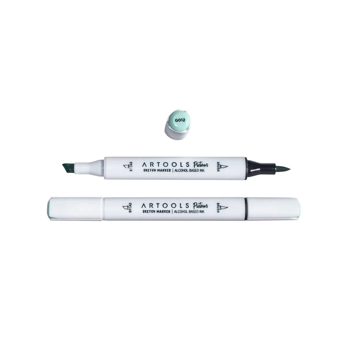 MARCADOR ARTOOLS PICTOM PONTA DUPLA HORIZON GREEN (G012)