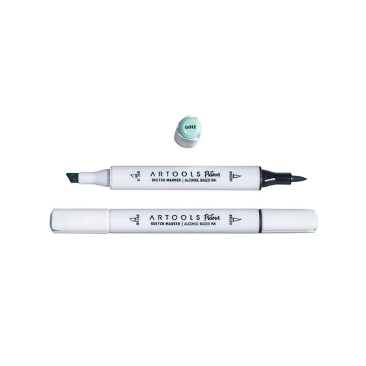 MARCADOR ARTOOLS PICTOM PONTA DUPLA HORIZON GREEN (G012)