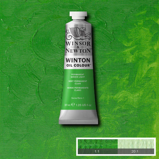OLEO WINSOR NEWTON WINTON 37ML 483 PERMANENT GREEN LIGHT