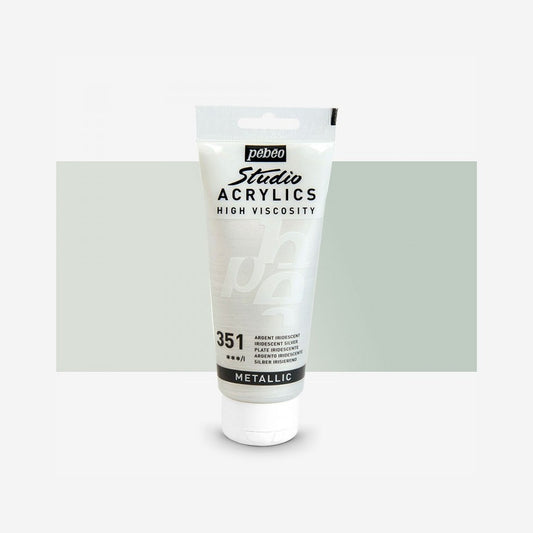 ACRILICA PEBEO STUDIO HV  100ML 351 PRATA IRIDESCENTE 832351