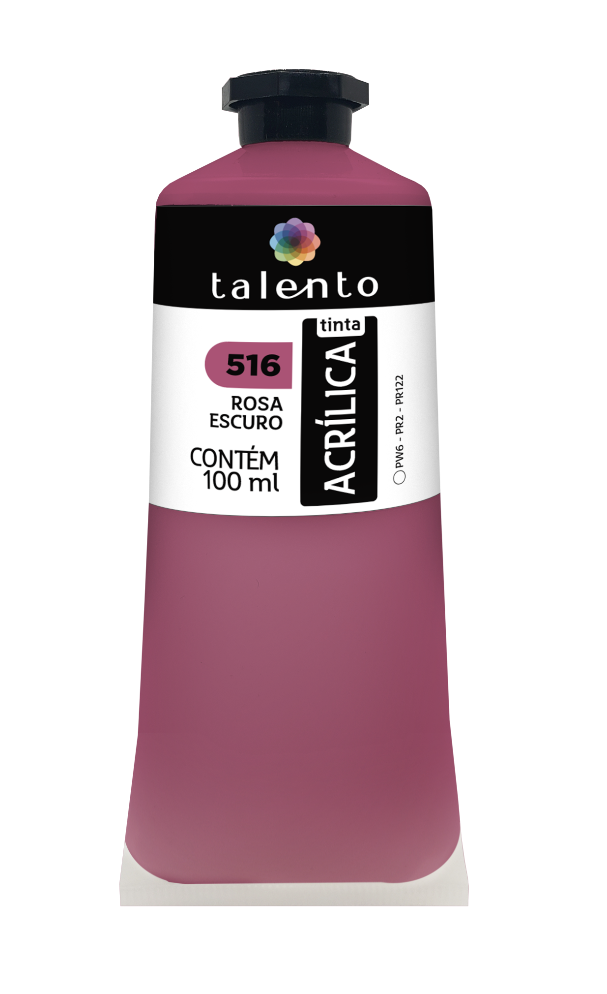 ACRILICA TALENTO 100ML 516 ROSA ESCURO