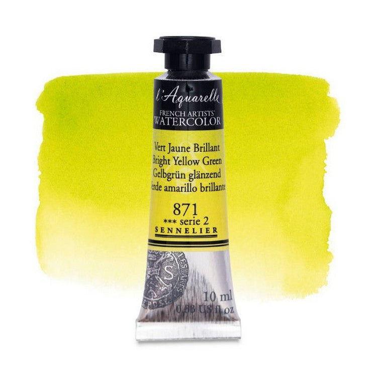 AQUARELA SENNELIER L'AQUARELLE 871 BRIGHT YELLOW GRE 10ML S2
