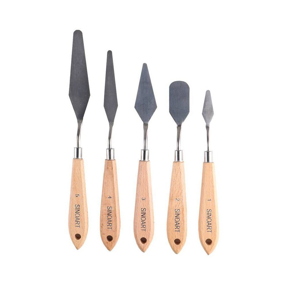 ESPATULA INOX SINOART C/ 05 PECAS SFT092