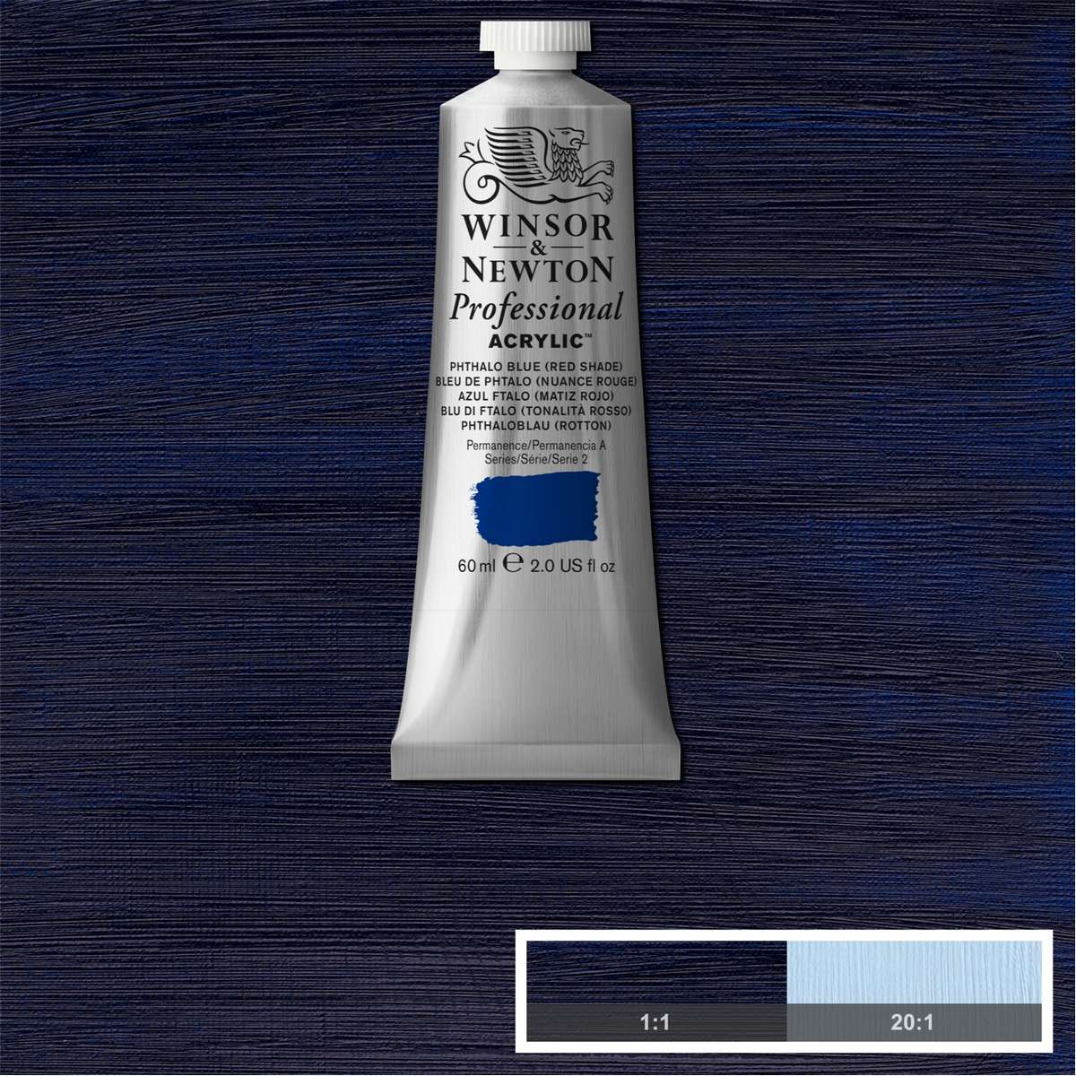 ACRILICA WINSOR NEWTON PROFISSIONAL 60ML 514 PHTHALO BLUE RED SH S2