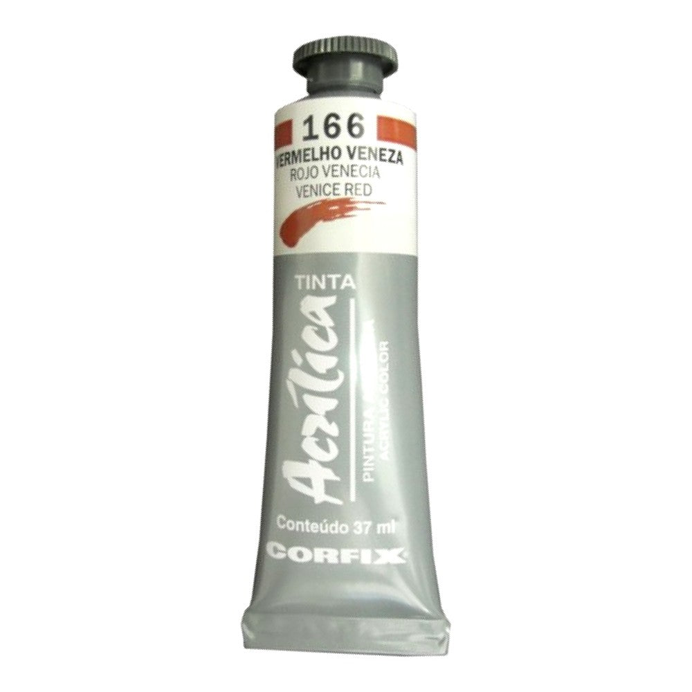 ACRILICA CORFIX 37ML 166 VERMELHO VENEZA
