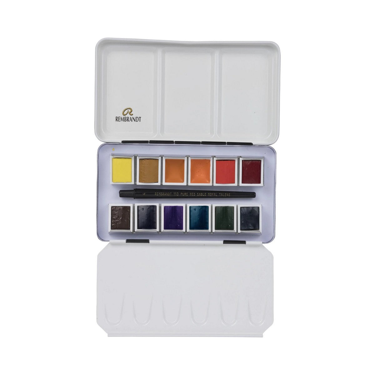 ESTOJO AQUARELA TALENS REMBRANDT 12 HALF LANDSCAPE SELECTION + BRUSH