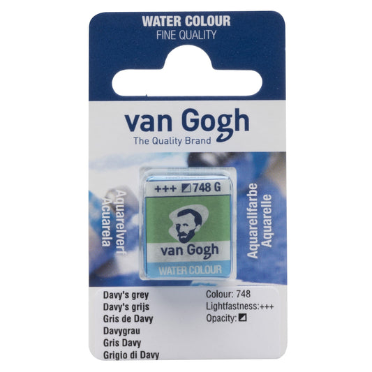 AQUARELA TALENS VAN GOGH HALF PAN 748 DAVY'S GREY