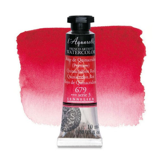 AQUARELA SENNELIER L'AQUARELLE 679 QUINACRIDONE RED 10ML S3