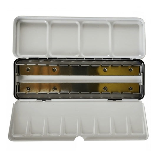 ESTOJO AQUARELA KERAMIK VAZIO 24 HALF PAN METAL