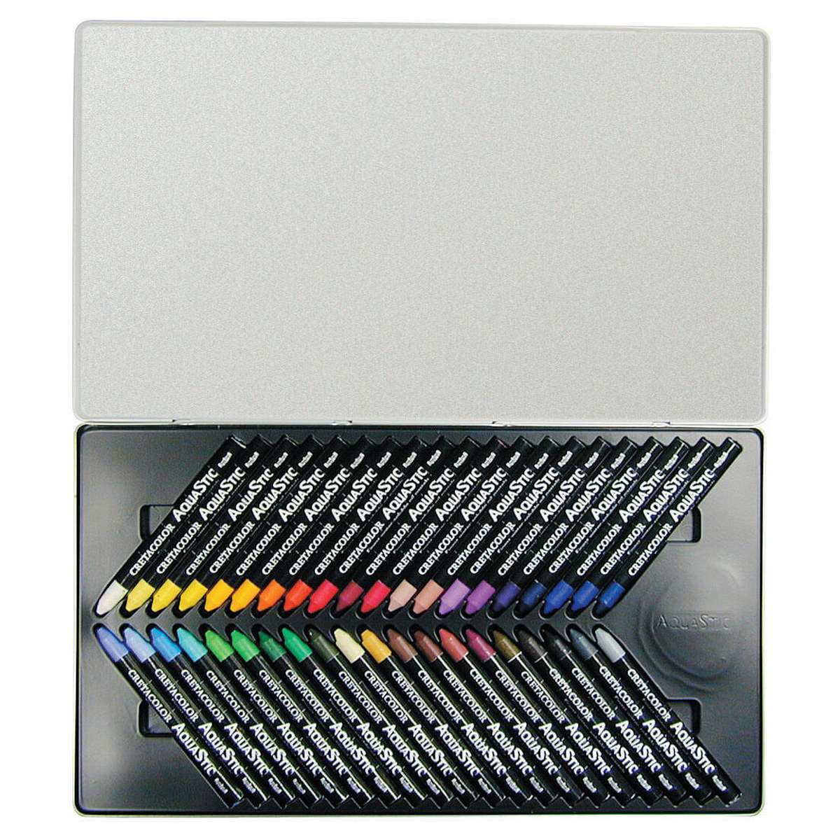 ESTOJO PASTEL AQUARELAVEL AQUA STIC OIL 40 CORES