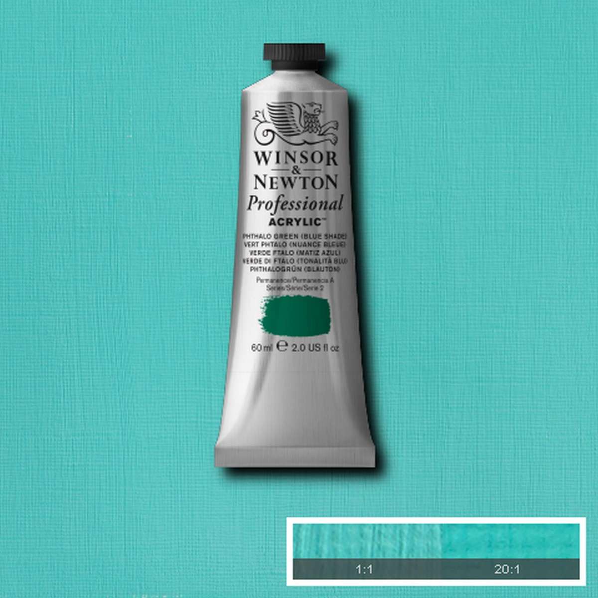 ACRILICA WINSOR NEWTON PROFISSIONAL 60ML 522 PHTHA GREEN BLUE SH S2