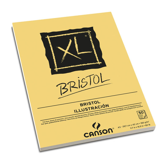 BLOCO CANSON XL BRISTOL A3 180g/m2 50 FOLHAS