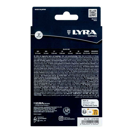CANETA LYRA GRADUATE MANGAPEN PRETO C/ 08UN