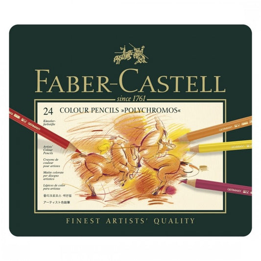 ESTOJO LAPIS COR FABER CASTELL POLYCHROMOS 024 CORES 110024