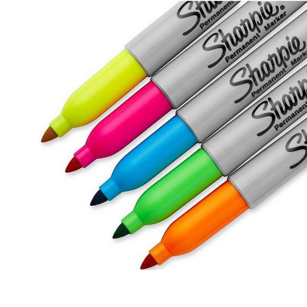 CANETA SHARPIE FINE 05 CORES NEON