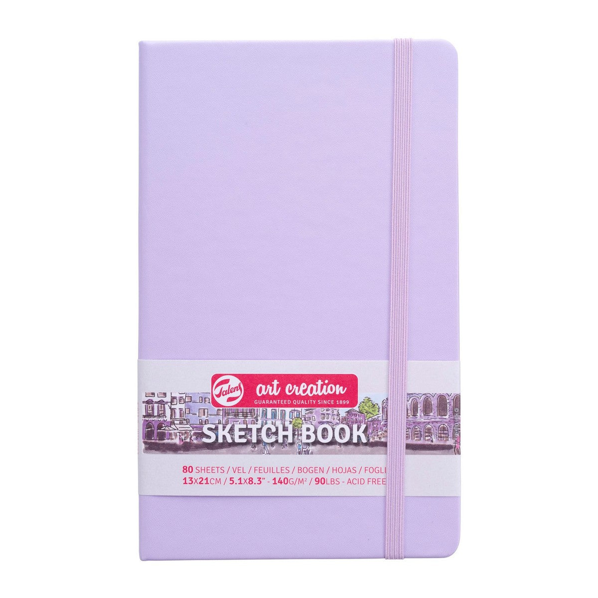 SKETCHBOOK TALENS PASTEL VIOLET 13x21cm 80 FOLHAS