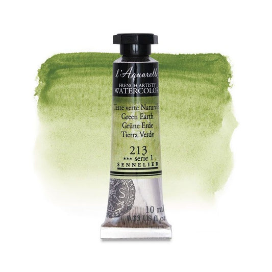 AQUARELA SENNELIER L'AQUARELLE 213 GREEN EARTH 10ML S1
