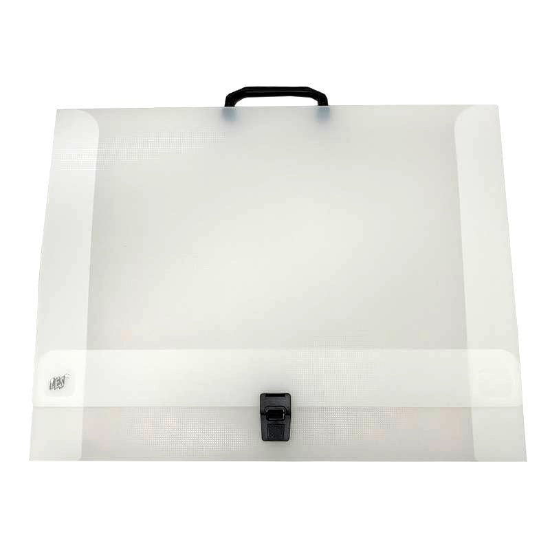 MALETA ESCOLAR GRID A3 C/ FECHO E ALÇA A3 CRISTAL