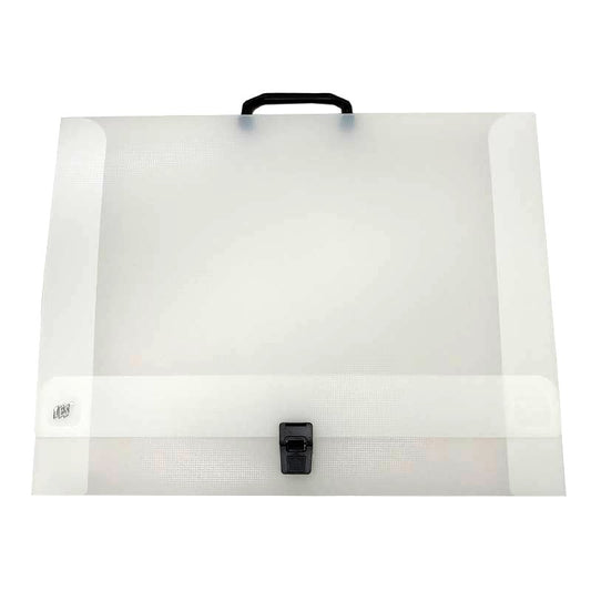 MALETA ESCOLAR GRID A3 C/ FECHO E ALÇA A3 CRISTAL