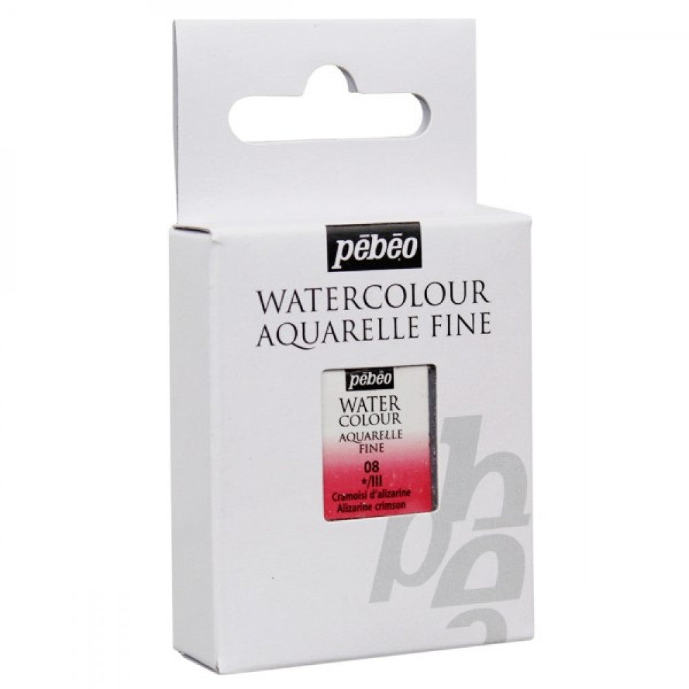 AQUARELA PEBEO HALF PAN 08 ALIZARIN CRIMSON