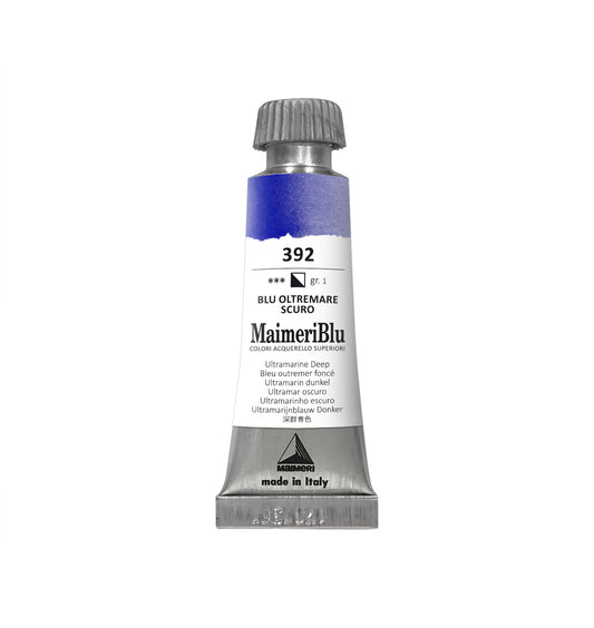 AQUARELA MAIMERIBLU ARTISTS 392 ULTRAMARINE DEEP 12ML S1