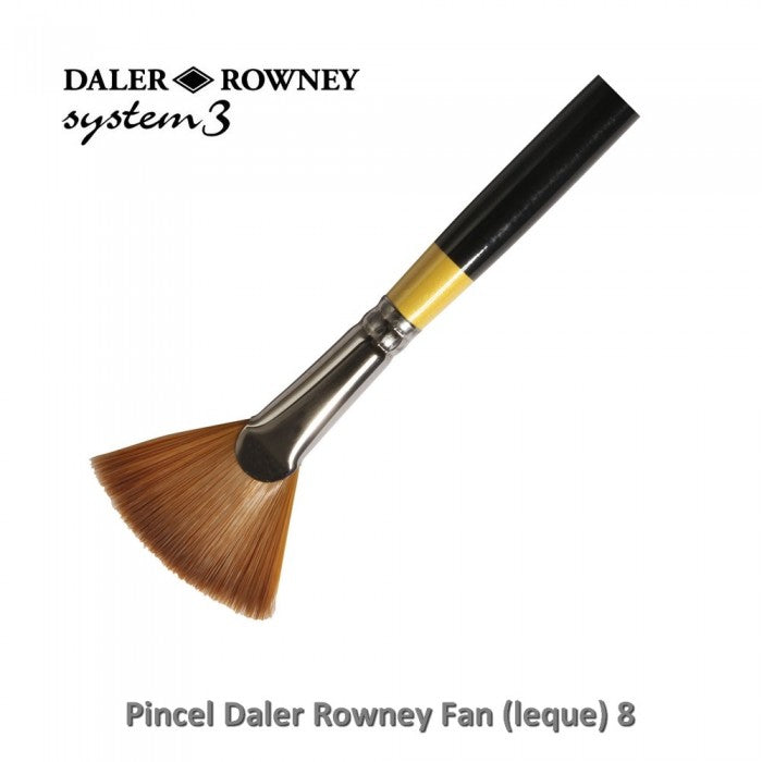PINCEL DALER ROWNEY SYSTEM 3 FAN 08 SY46 CABO LONGO