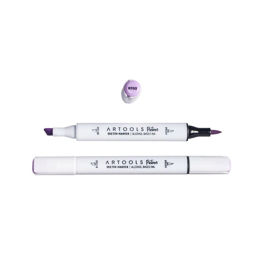 MARCADOR ARTOOLS PICTOM PONTA DUPLA PASTEL VIOLET (R703)