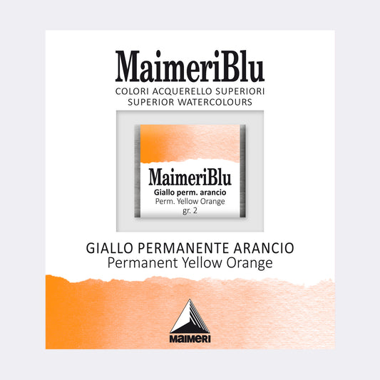 AQUARELA MAIMERIBLU ARTISTS HALF PAN 110 PERMANENT YELLOW ORANGE