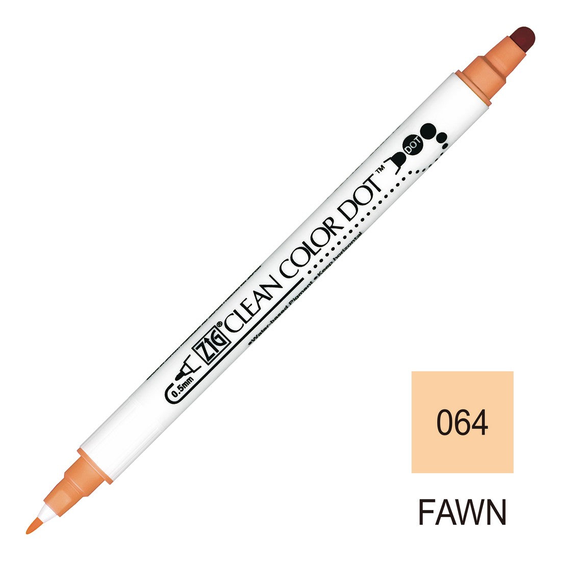 CANETA ZIG CLEAN DOT COLOR DUPLA 064 FAWN TC6100064