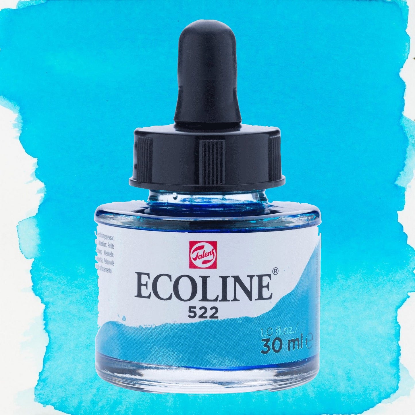 AQUARELA TALENS ECOLINE 30ML 522 TURQUOISE BLUE