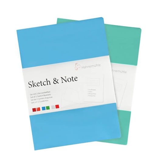 SKETCH NOTE HAHNEMUHLE A3 125g/m2 BLUE/GREEN 20 FOLHASx2 UNI
